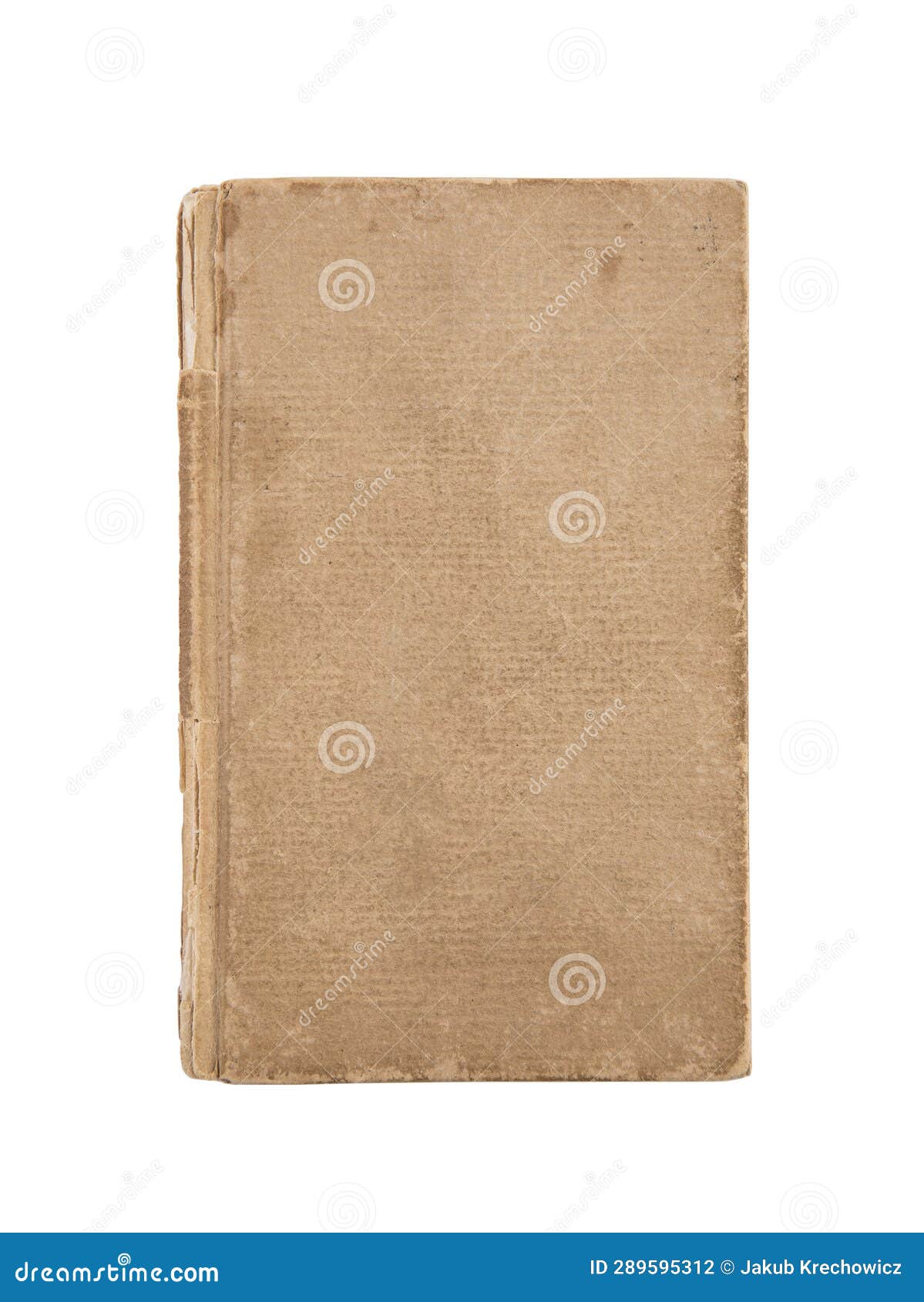 Old Book Cover Isolated on White Background Stock Photo Image of antique, closed 289595312
