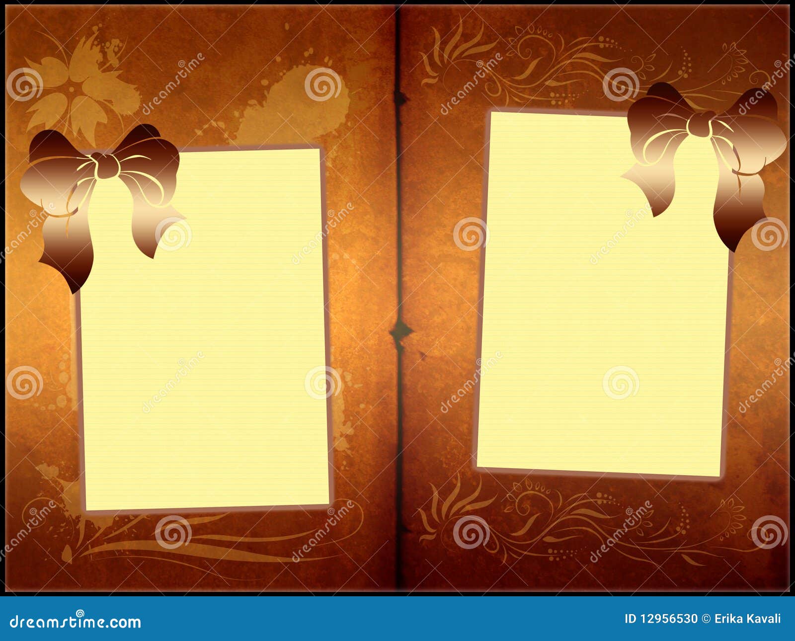 Old book frames template stock illustration. Illustration of book 12956530