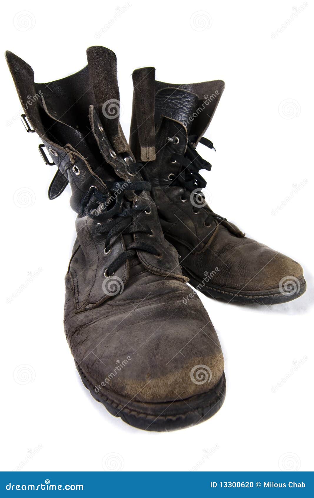 Old boots stock photo. Image of used, grunge, dirty, isolated - 13300620