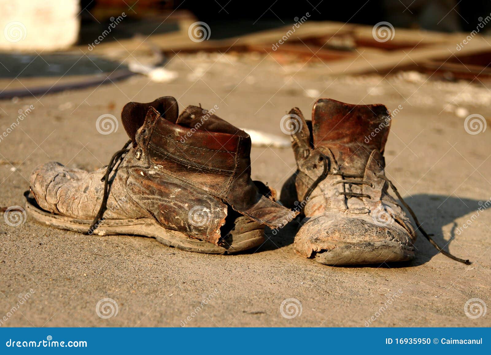 Old boots stock photo. Image of industry, battered, builder - 16935950