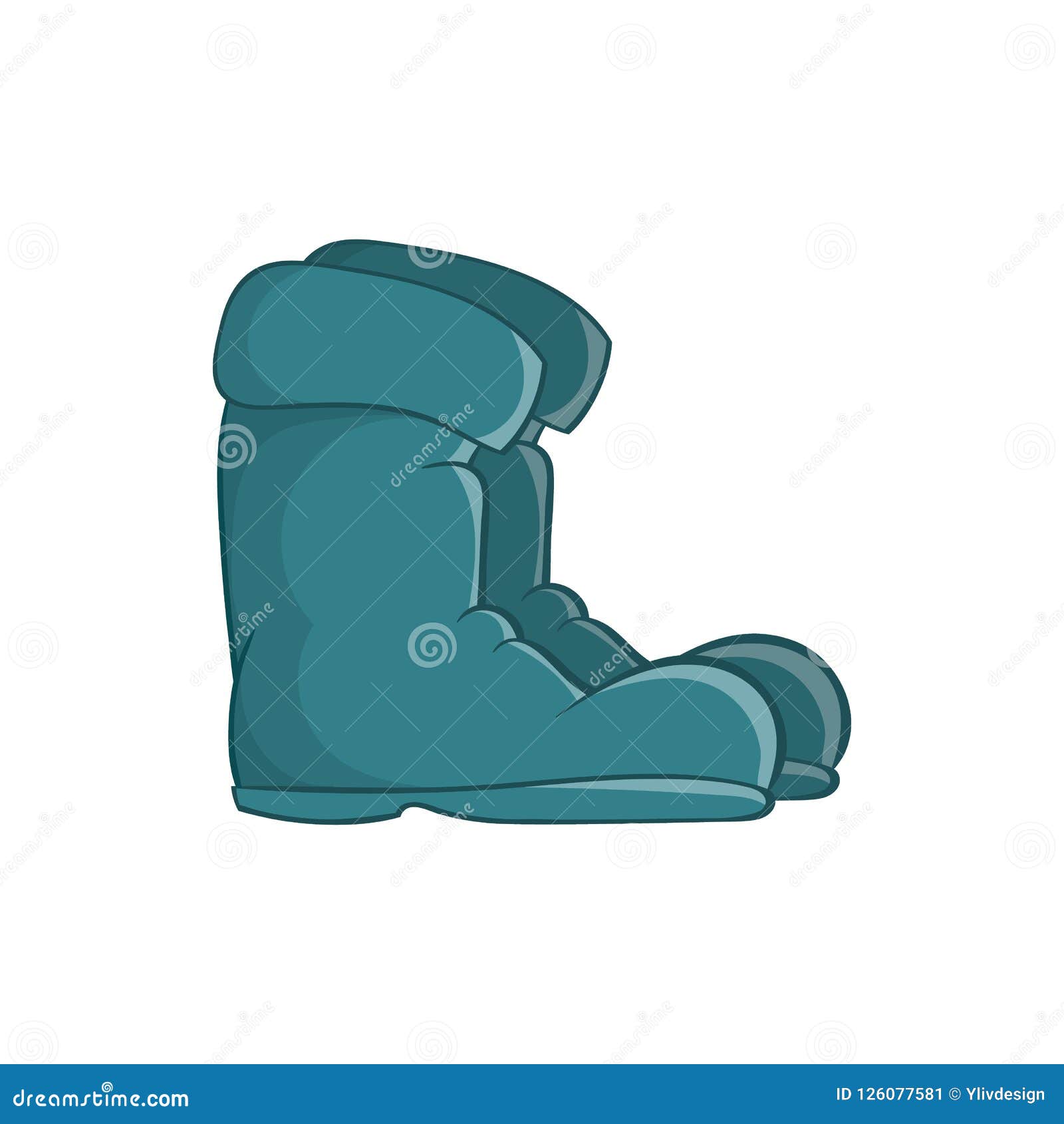 Old Boots Icon in Cartoon Style Stock Illustration - Illustration of ...