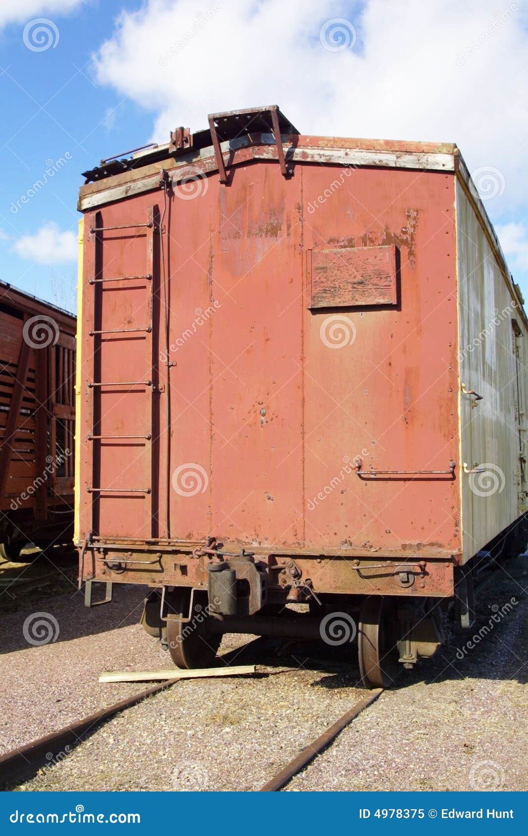 Old Box Car stock image. Image of freight, rail, tracks ...