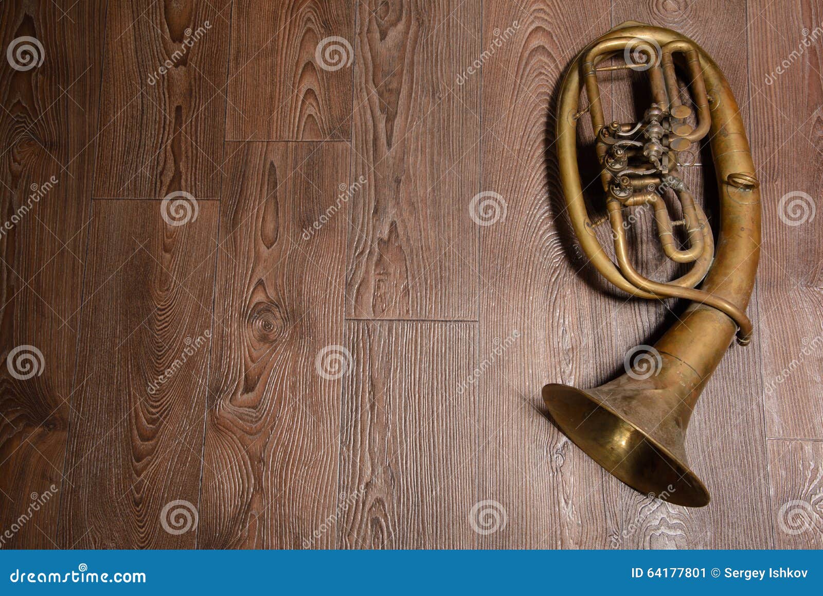 Old brass horn stock image. Image of jazz, performer 64177801