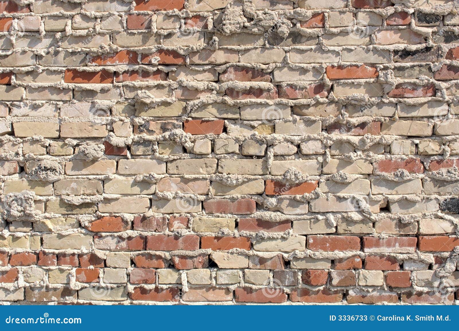 Old Brick And Mortar Wall Stock Photos Image 3336733