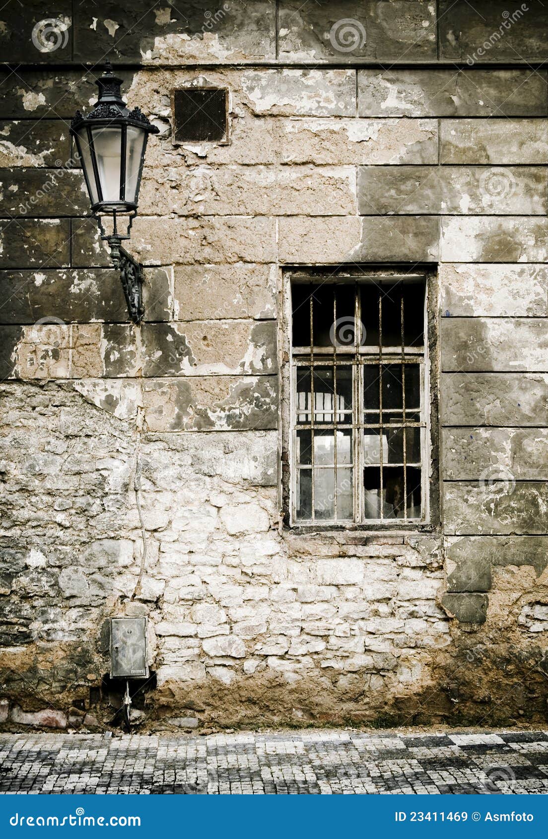 Old Brick Ruin Wall in Prague. Stock Image Image of open, historic