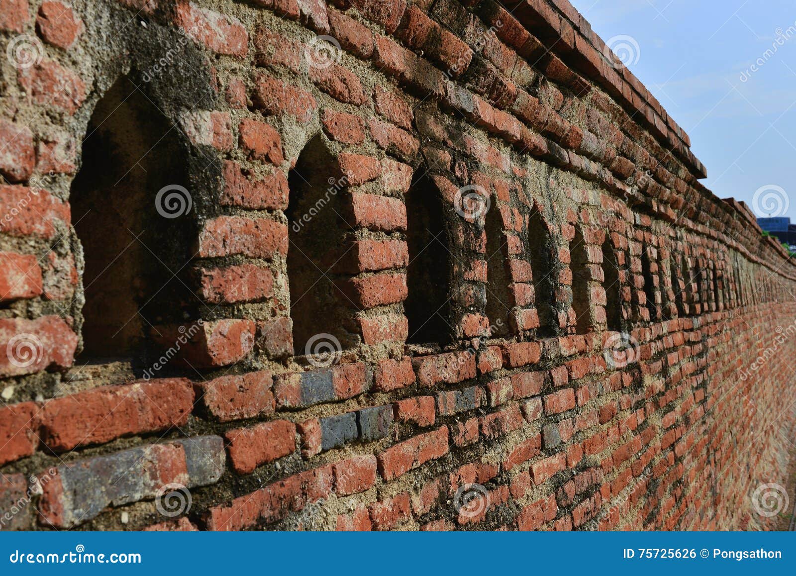 Old brick wall stock photo. Image of ancient, built, pattern 75725626