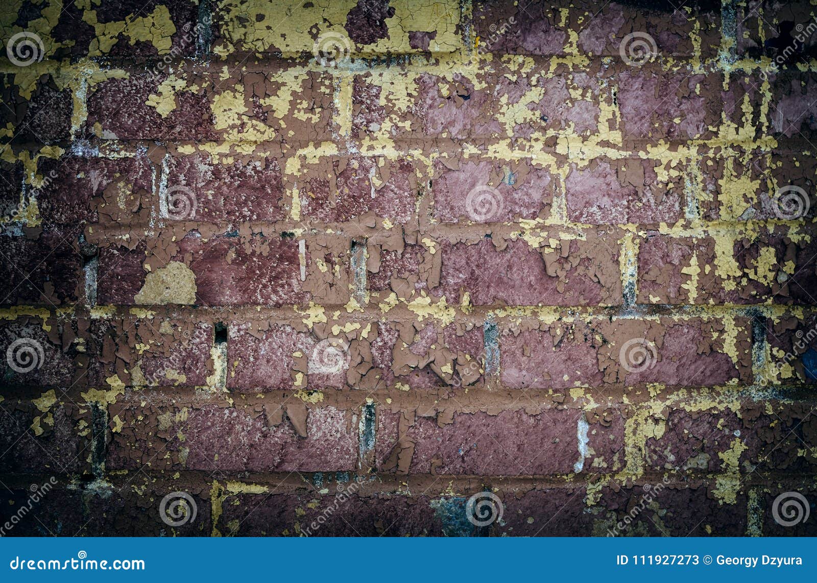 Old Brick Wall with a Peeling Paint Stock Image Image of stonewall