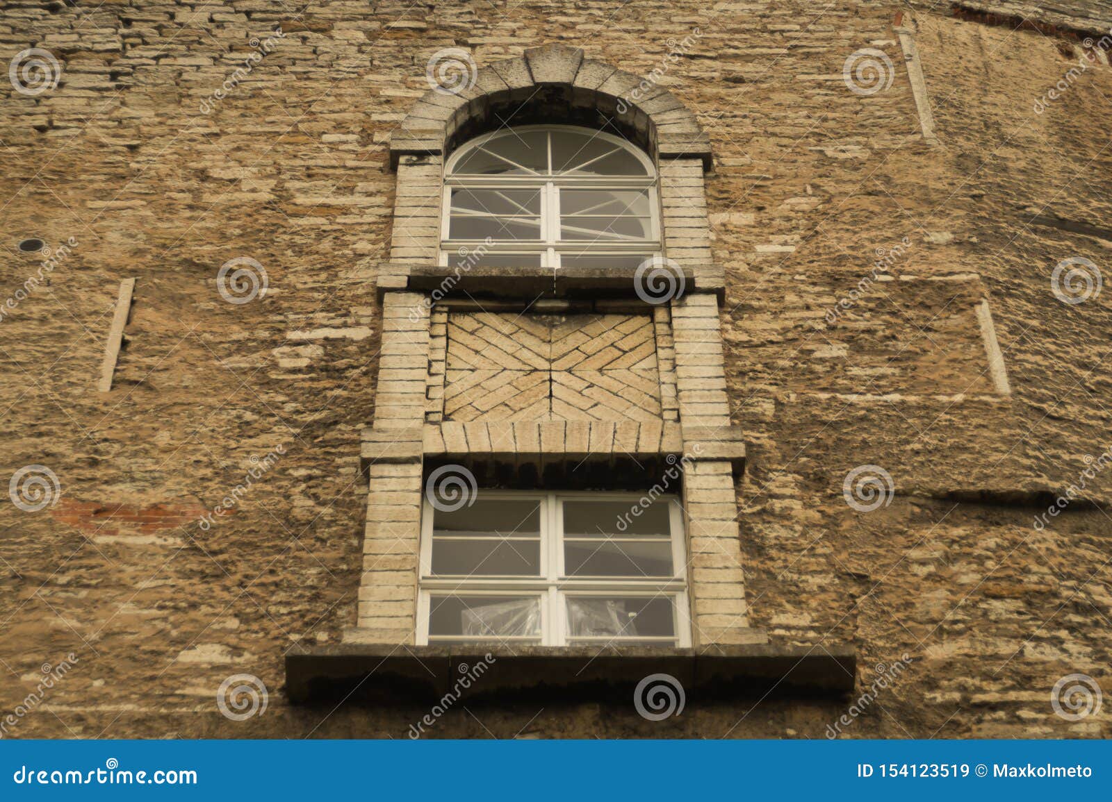 Old Brick Wall with Windows Background Stock Image - Image of brown, home:  154123519