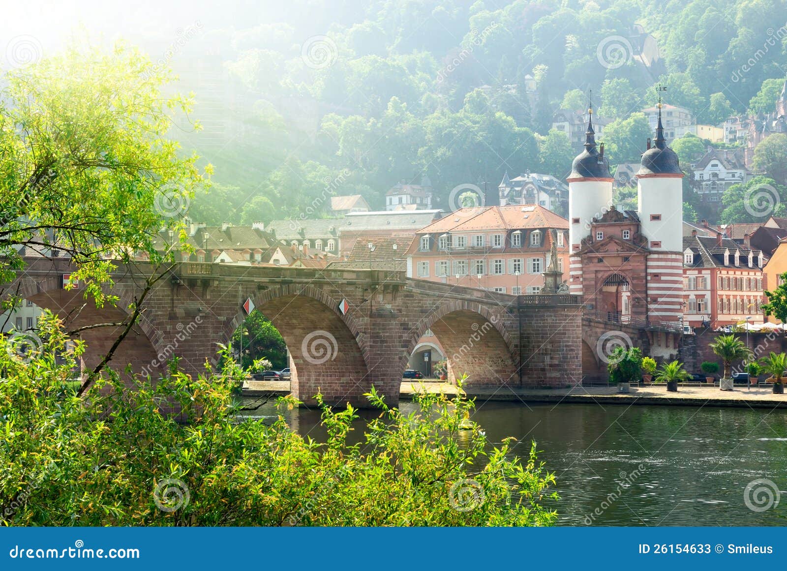 The Old Bridge in Heidelberg, Germany Stock Image - Image of sunny