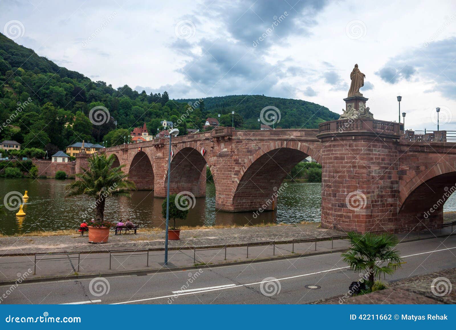 Old bridge in Heidelberg stock photo. Image of heidelberg - 42211662