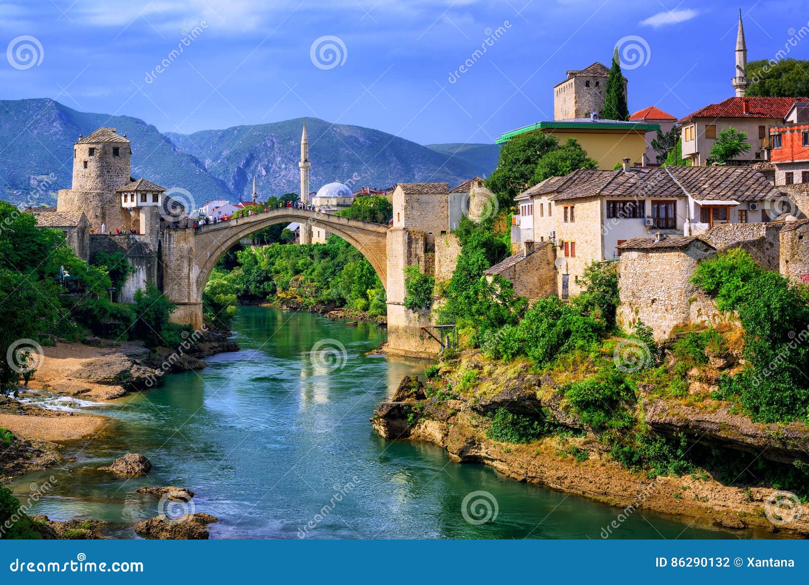 old bridge stari most in mostar, bosnia and herzegovina
