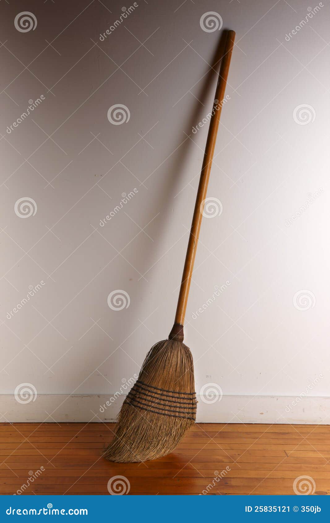 Old broom stock image. Image of household, wicker, bristles 25835121
