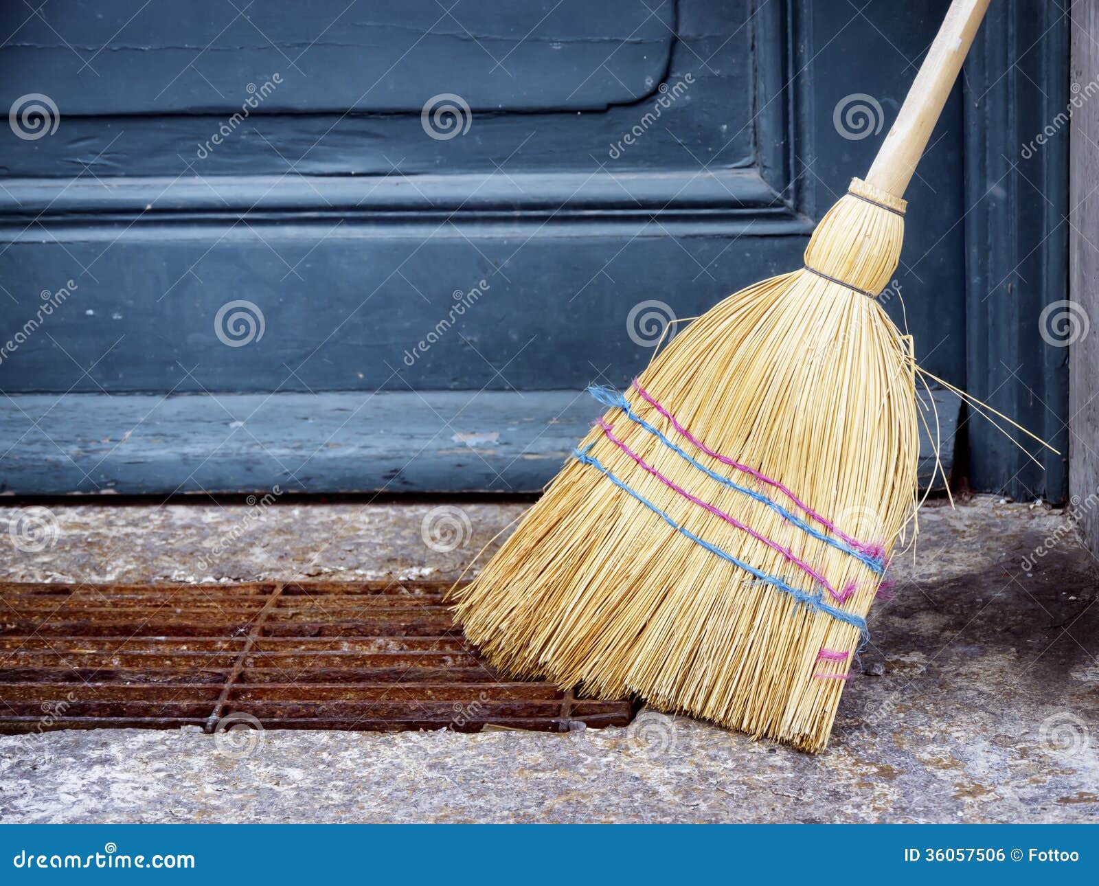 Old broom stock photo. Image of closeup, housework, cleaner 36057506
