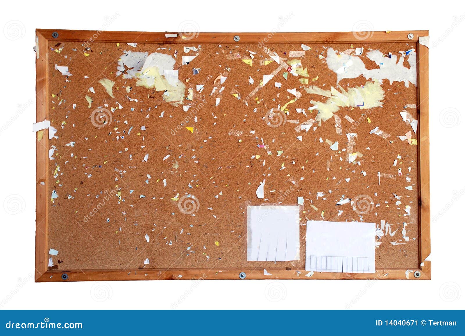 An Old Brown Bulletin Board Stock Image Image of texture, frame 14040671
