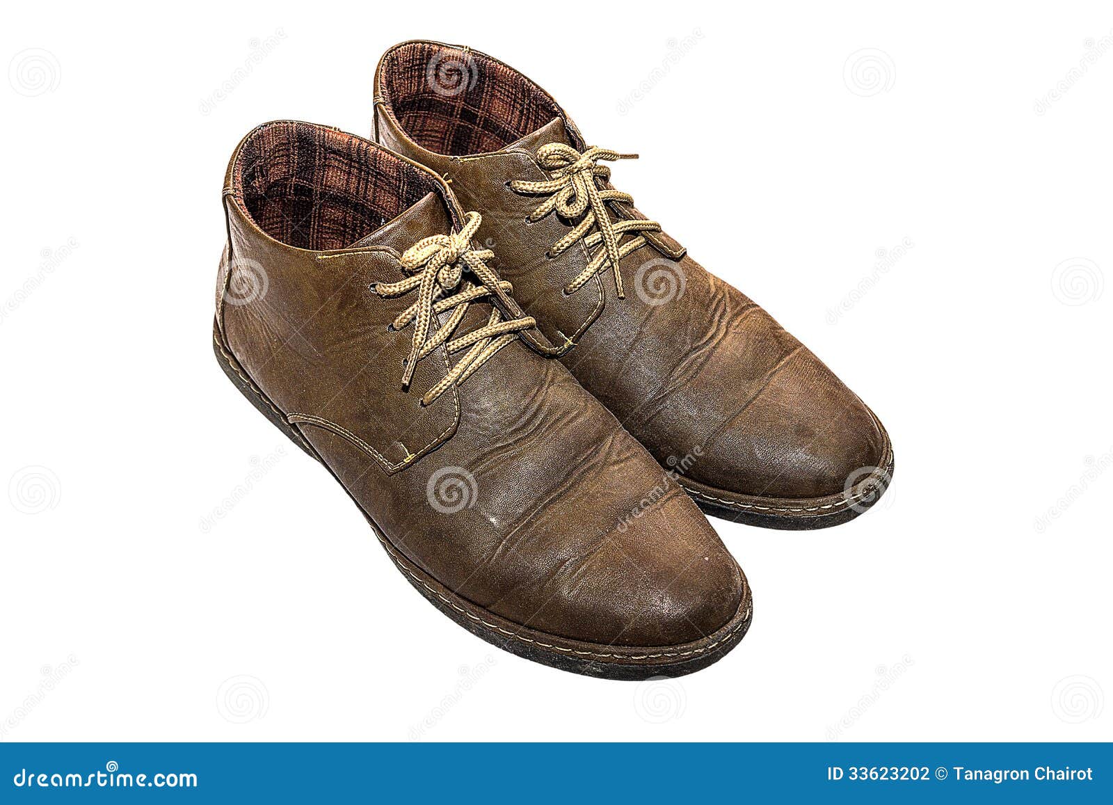 Old Brown Shoe stock photo. Image of canvas, runners - 33623202