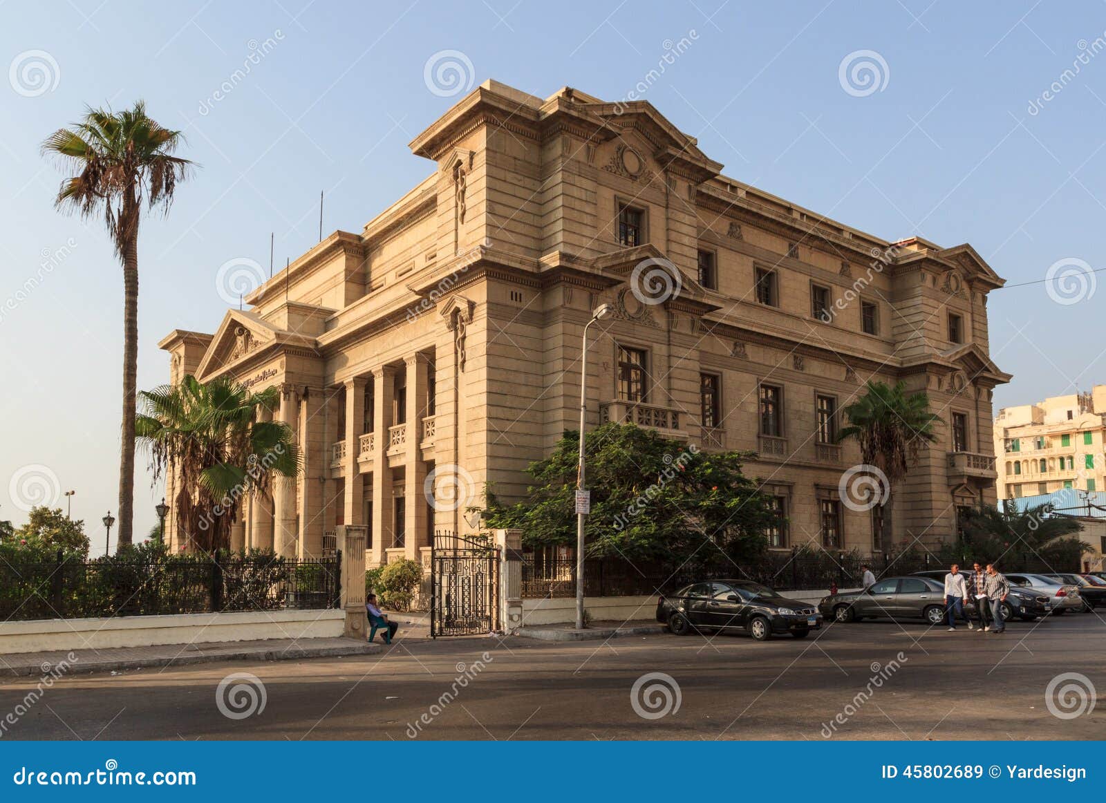 Old building in Alexandria editorial stock image. Image of street