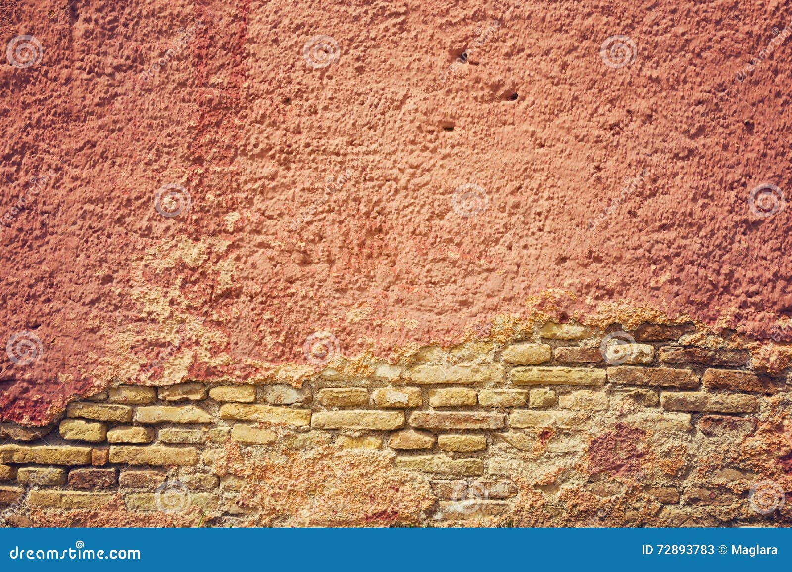 Old Building Background with Vintage Red Wall Stock Image Image of