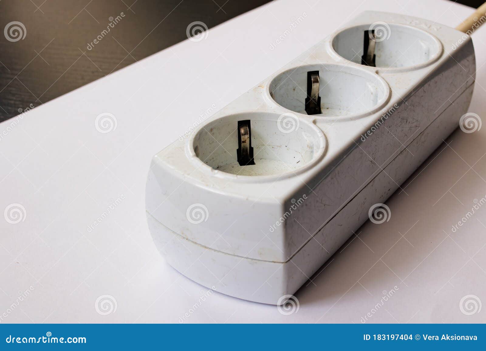 Old Burnt Extension Cord on a White Background Stock Photo Image of