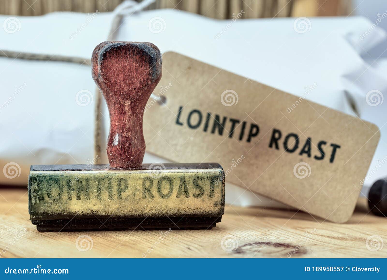 Old Butcher Shop Stamp stock image. Image of seal, meat - 189958557