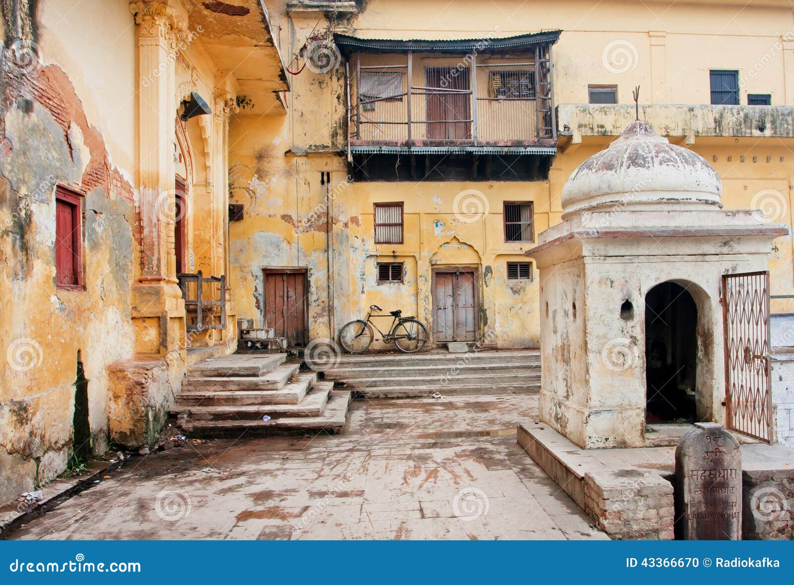 Old Bycicle Stands in the Courtyard of Poor House Editorial Image ...