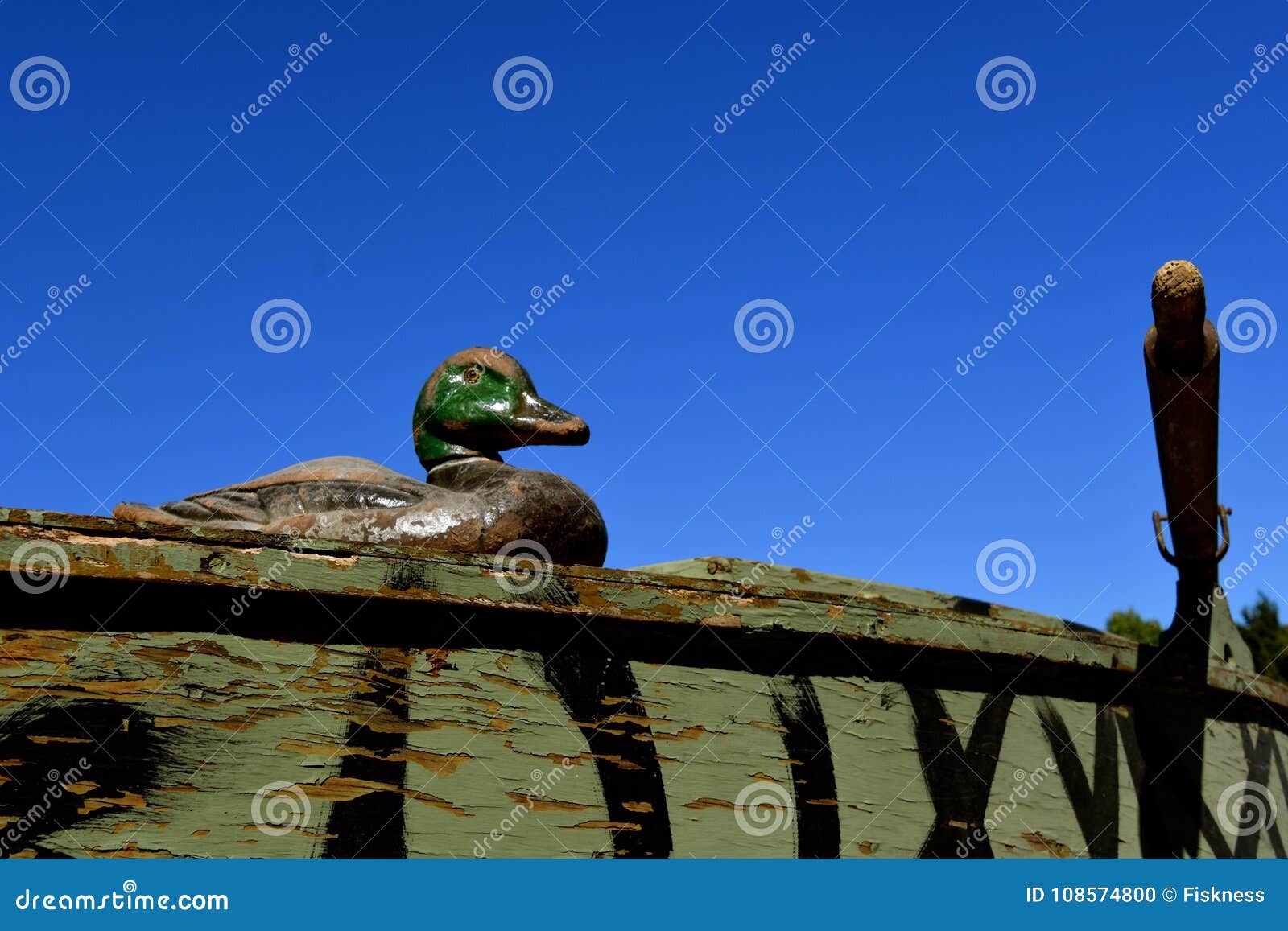 Old canvas duck decoys stock photo. Image of boat, duck ...