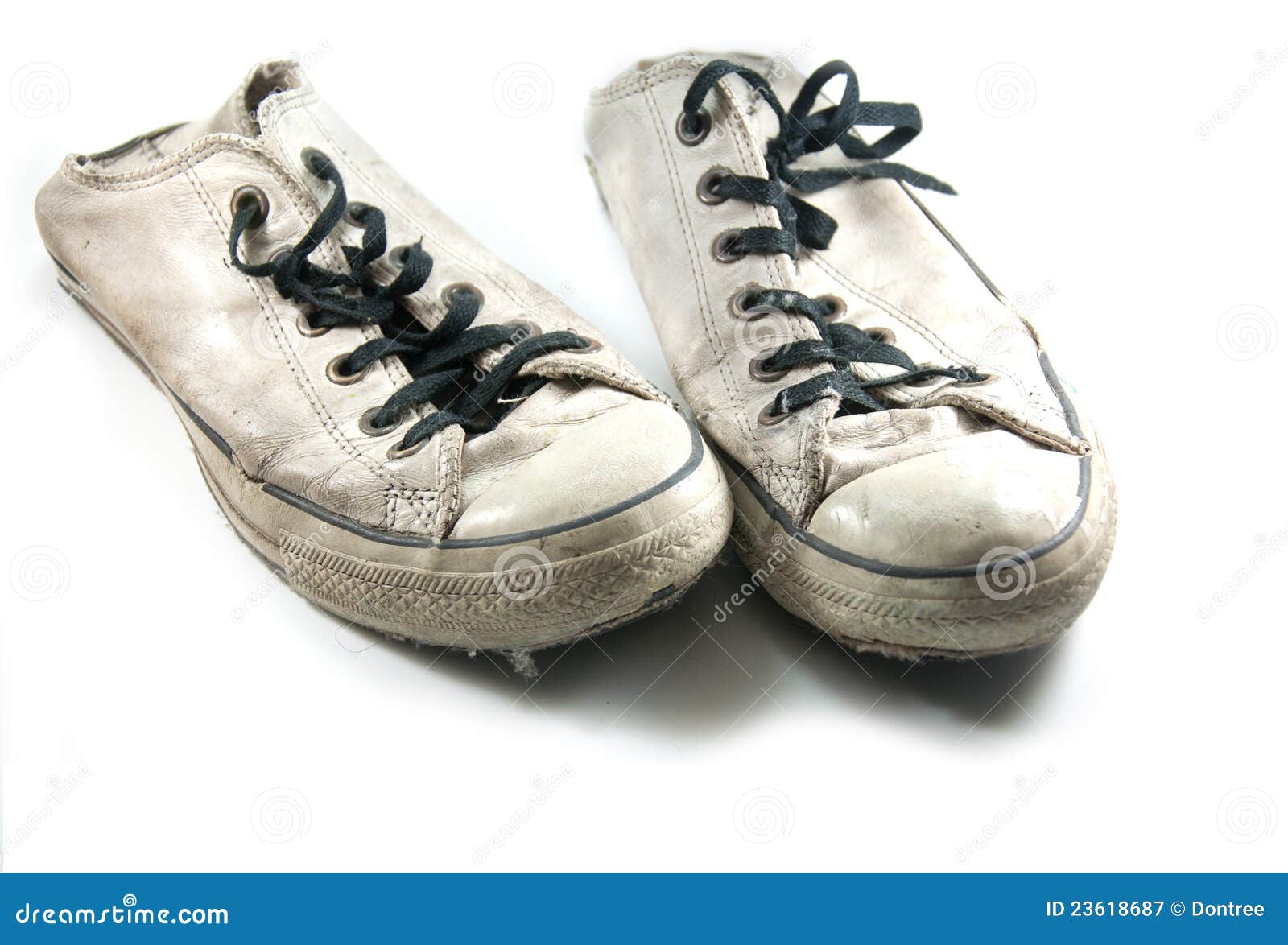 Old canvas shoes stock image. Image of shoelaces, canvas - 23618687