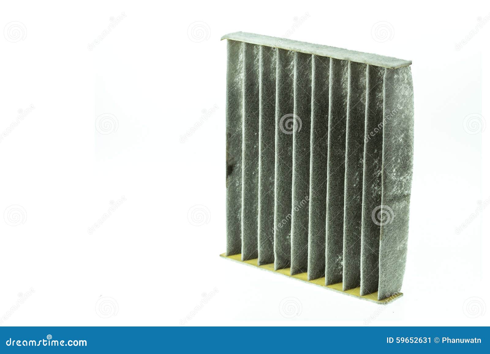 Old Car Aircon Filter Isolated on White Background Stock Image Image