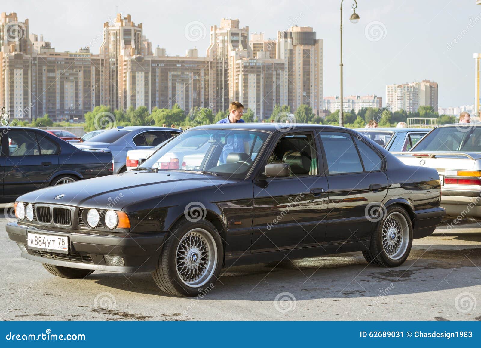 Old-Car Bmw 5-Series E34 Editorial Photo. Image Of German - 62689031