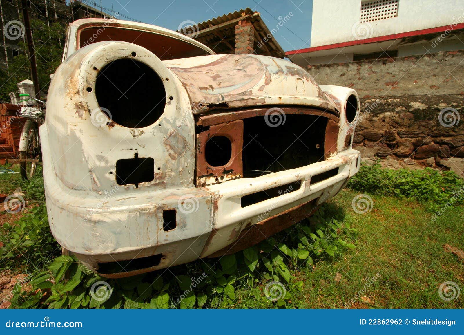 Old car body stock photo. Image of metal, fields, india - 22862962