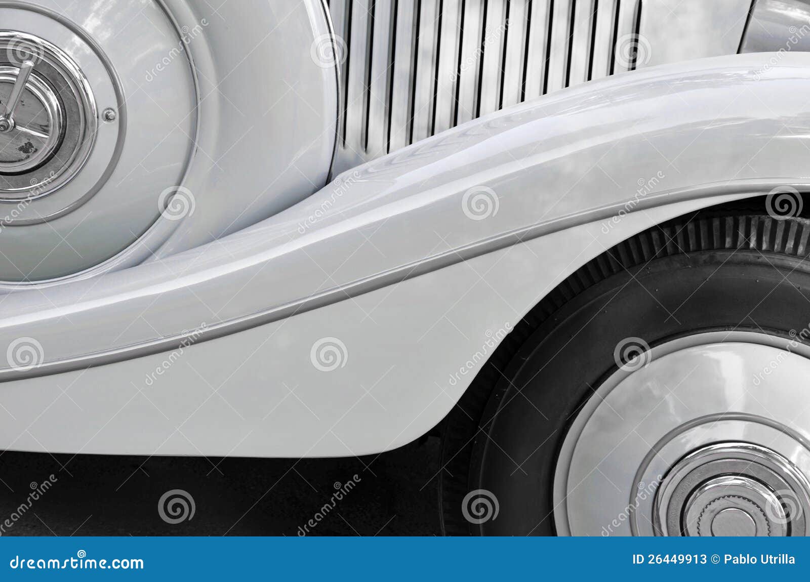 Old car bodywork stock image. Image of silver, curious 26449913