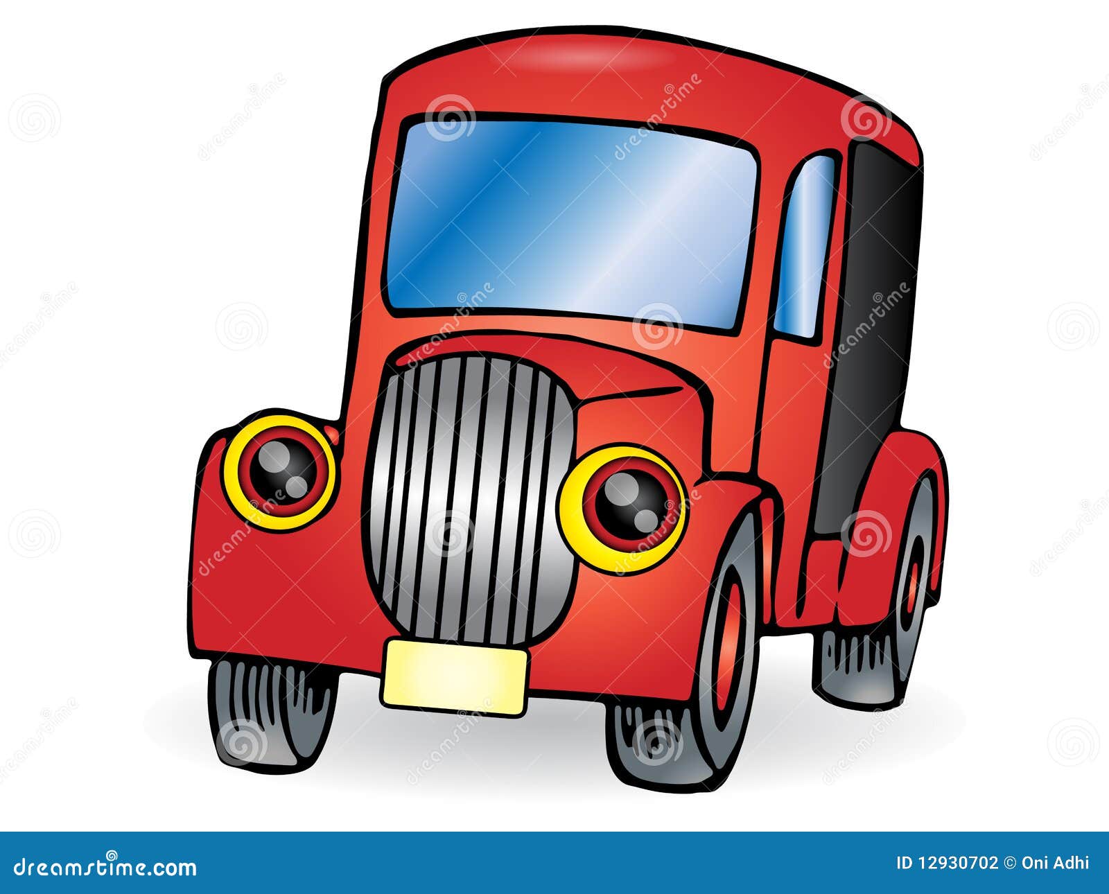 Old car cartoon stock illustration. Illustration of business - 12930702