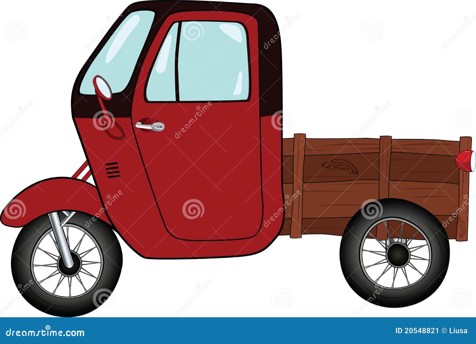 The old car. Cartoon stock vector. Illustration of drive - 20548821