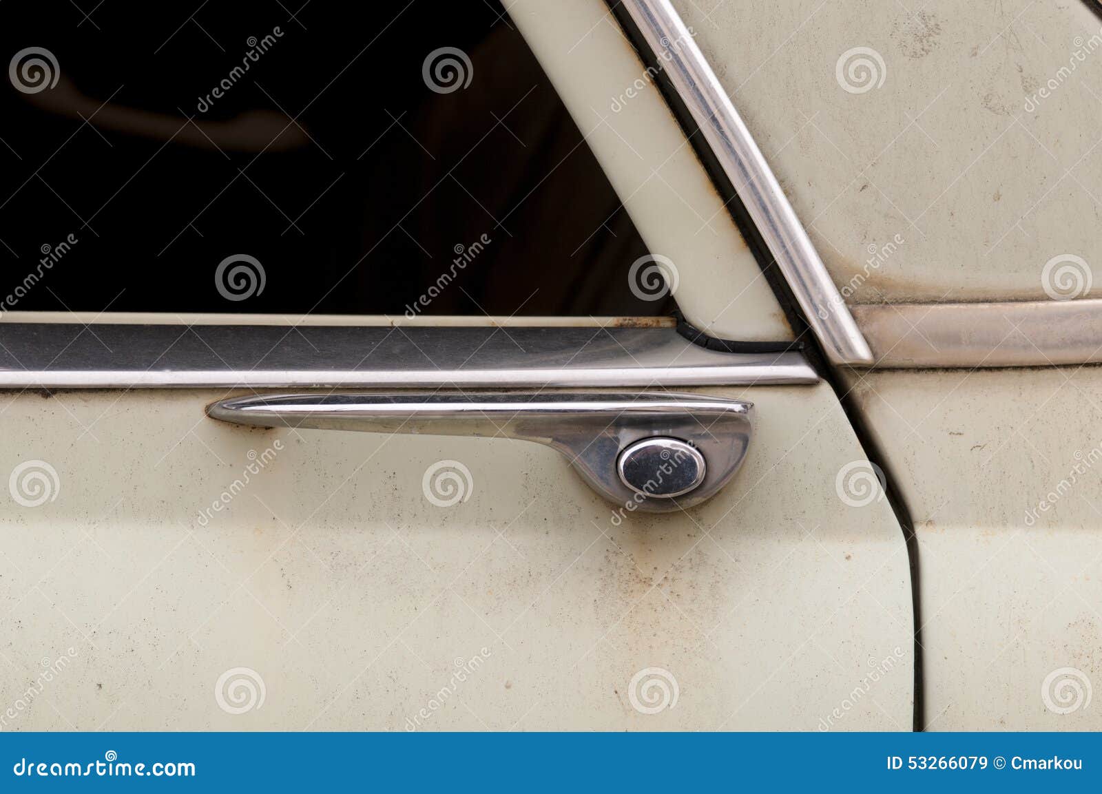 Vintage car door stock image. Image of vintage, detail 53266079