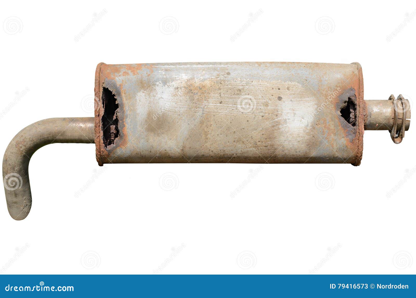 Old Car Muffler. Front and Corrosion Damage Stock Image Image of automobile, muffler 79416573