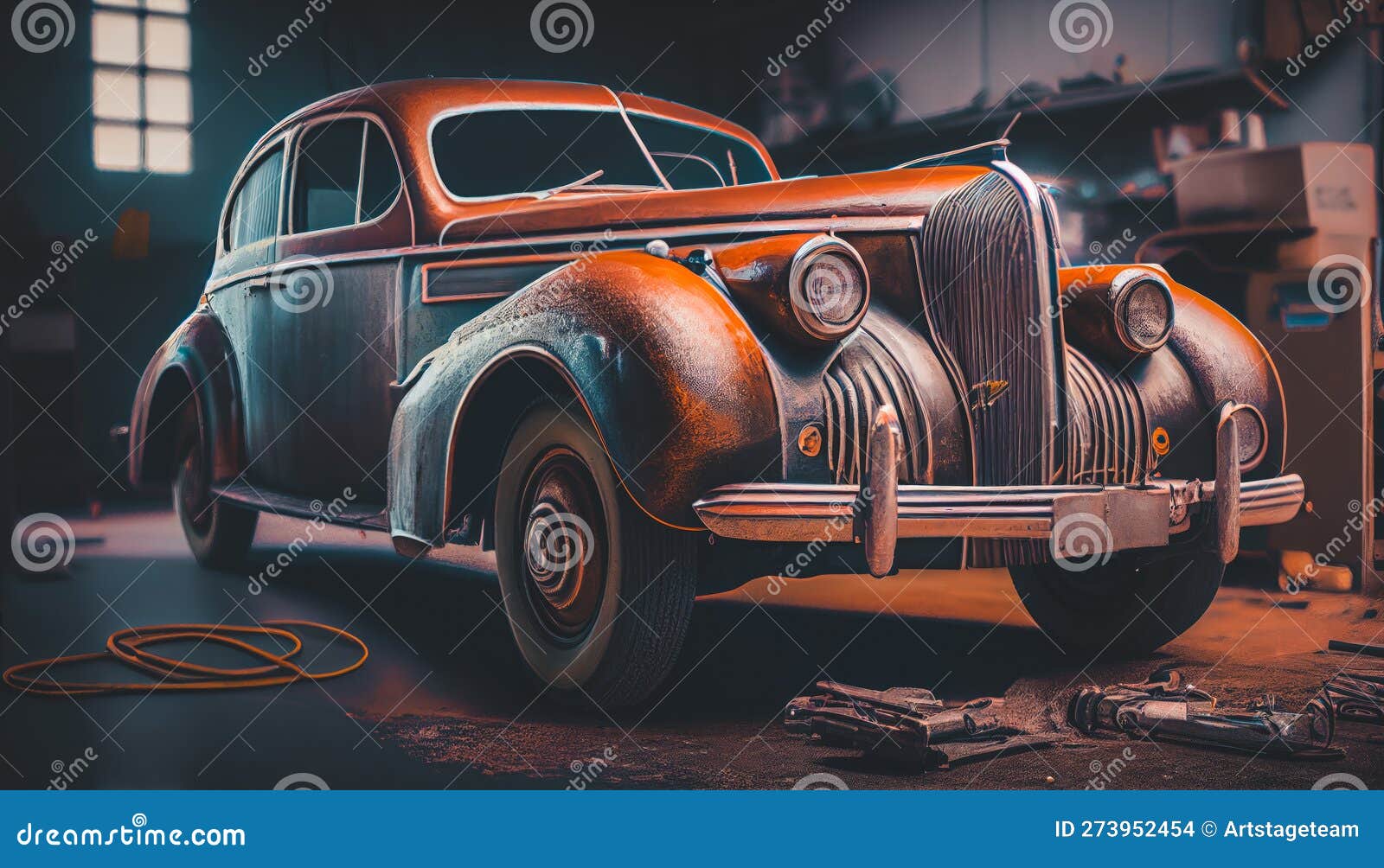 2,108 Oldtimer Car Garage Images, Stock Photos, 3D objects