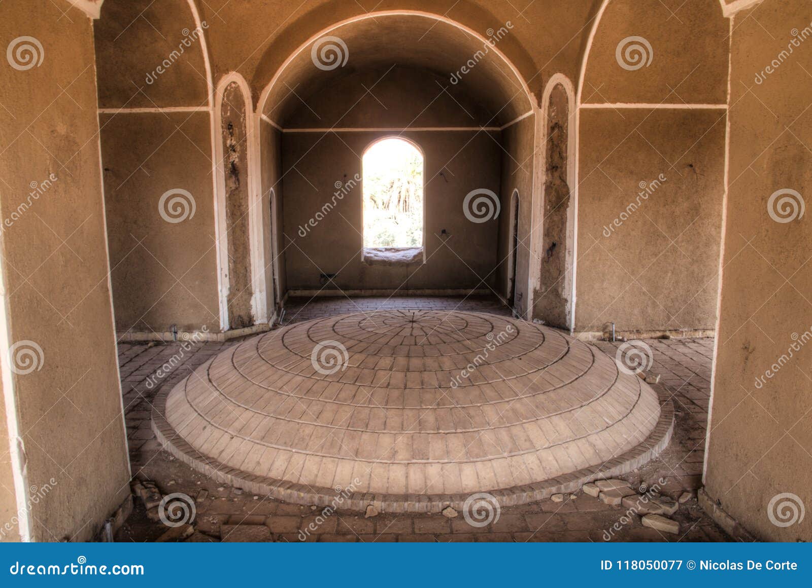 old caravanserai in shahdad, iran