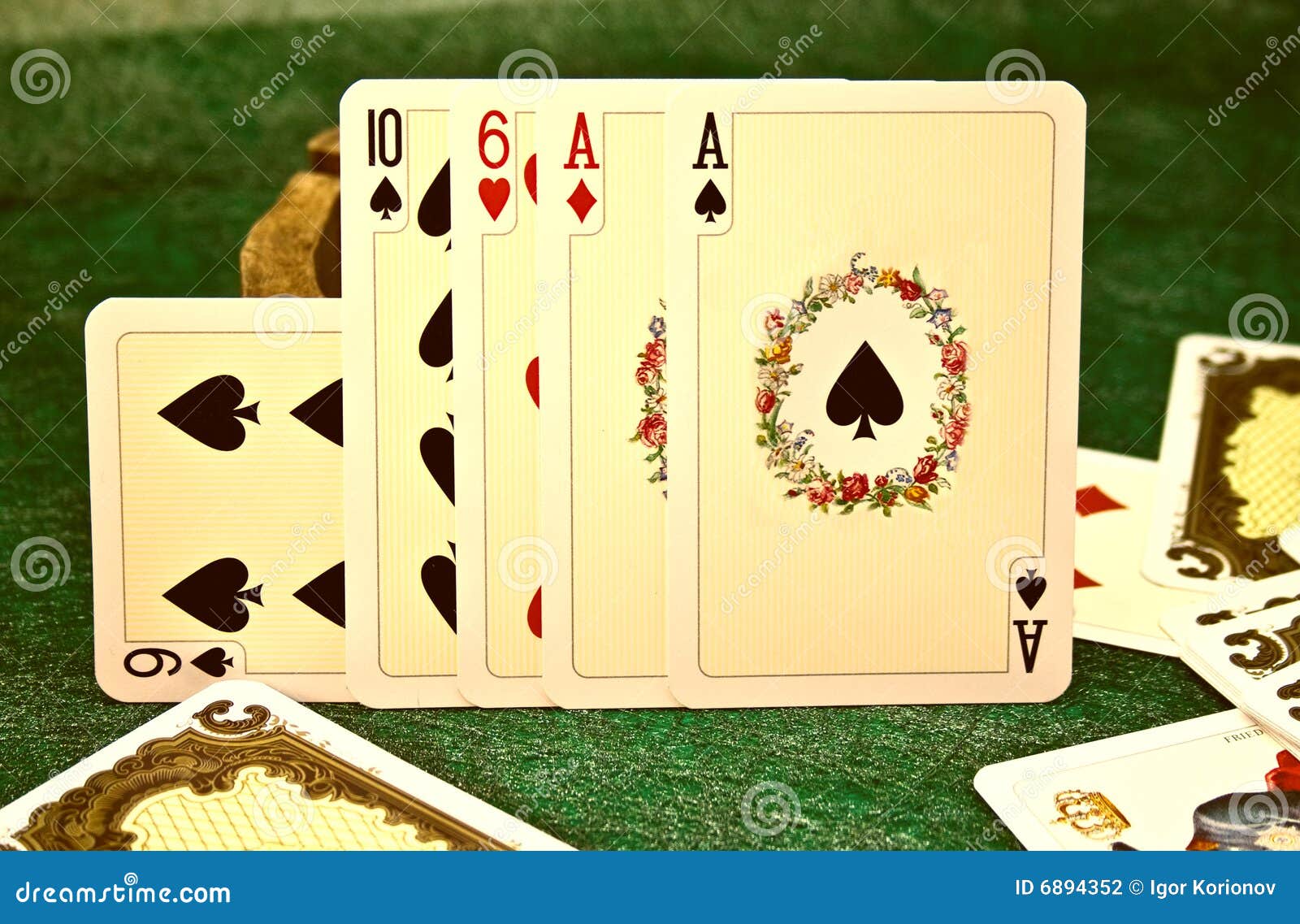 Old cards stock photo. Image of spades, black, hearts 6894352