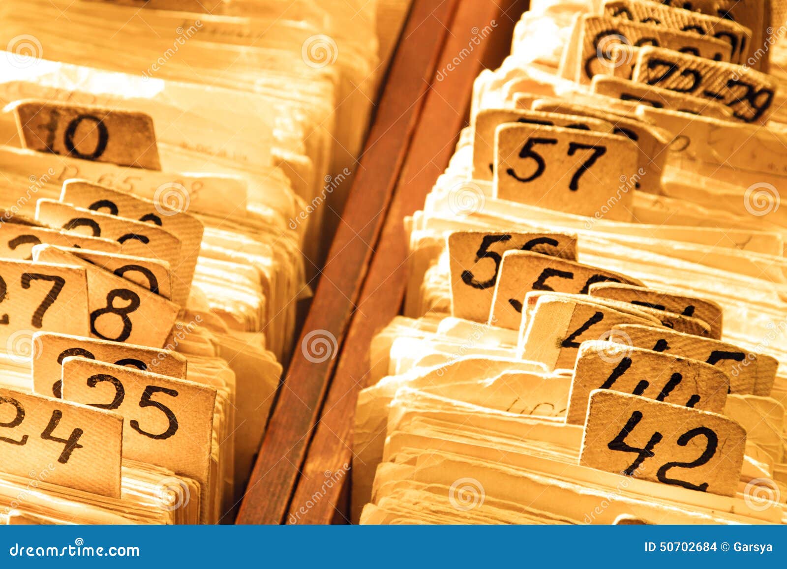 Old cards index catalog stock photo. Image of document 50702684