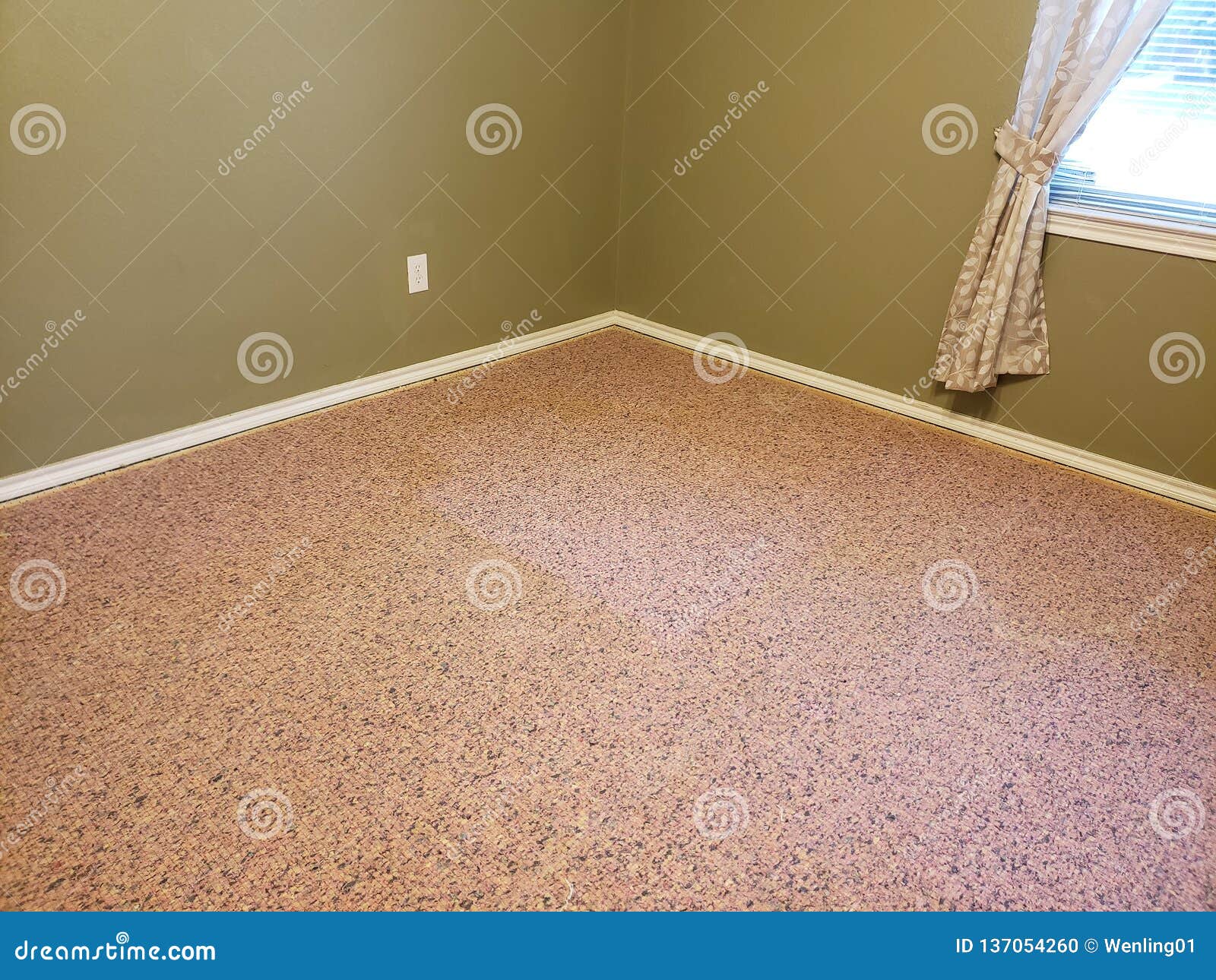 An Old Carpet Replace in the House Background Stock Photo Image of