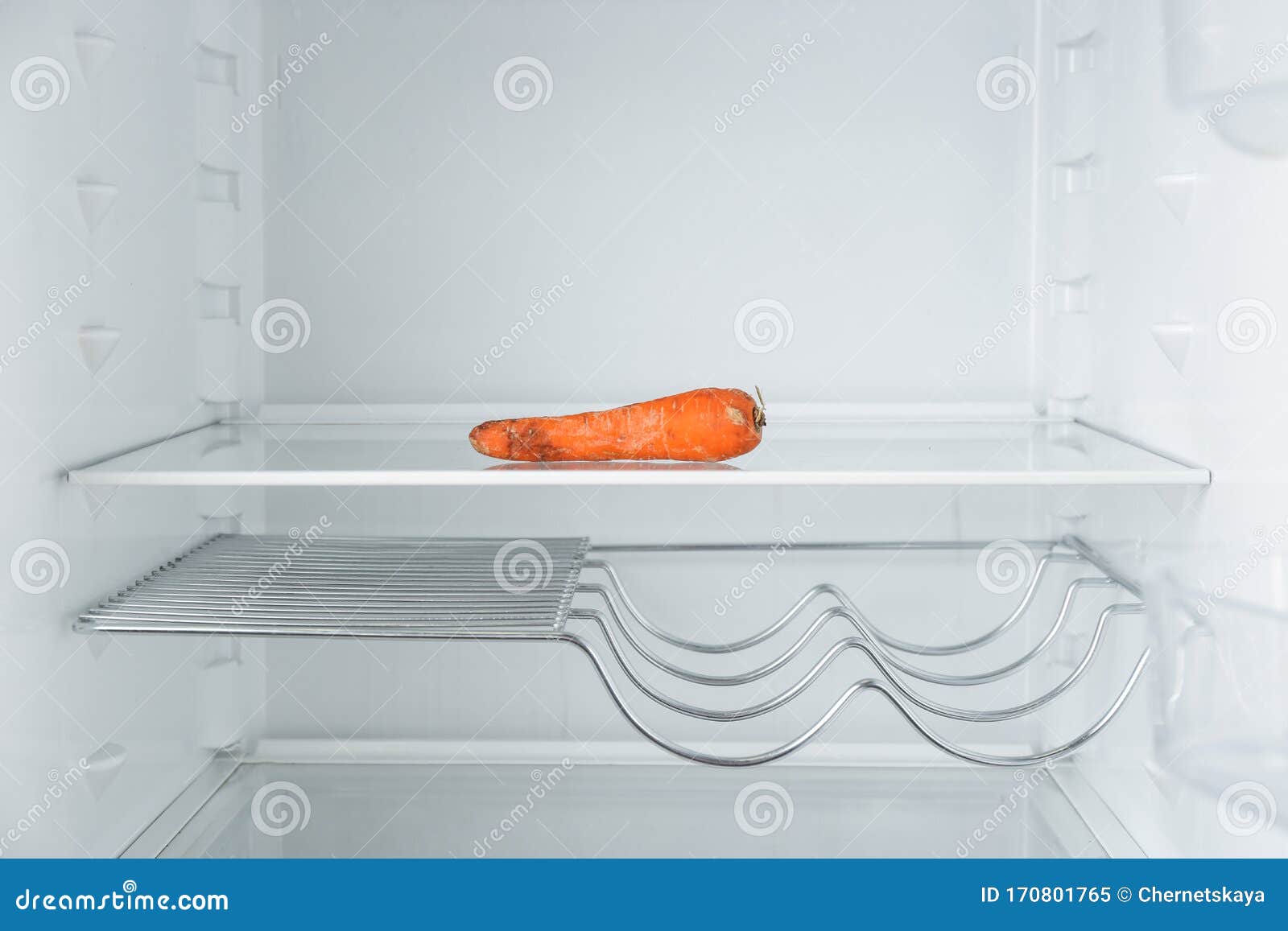 Old Carrot on Shelf in Refrigerator Stock Image Image of electric, closeup 170801765