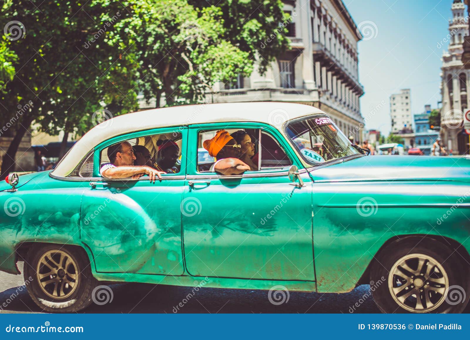  Cuba antique restored cars 1950s