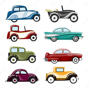 Old cars vector stock vector. Illustration of element - 10402015