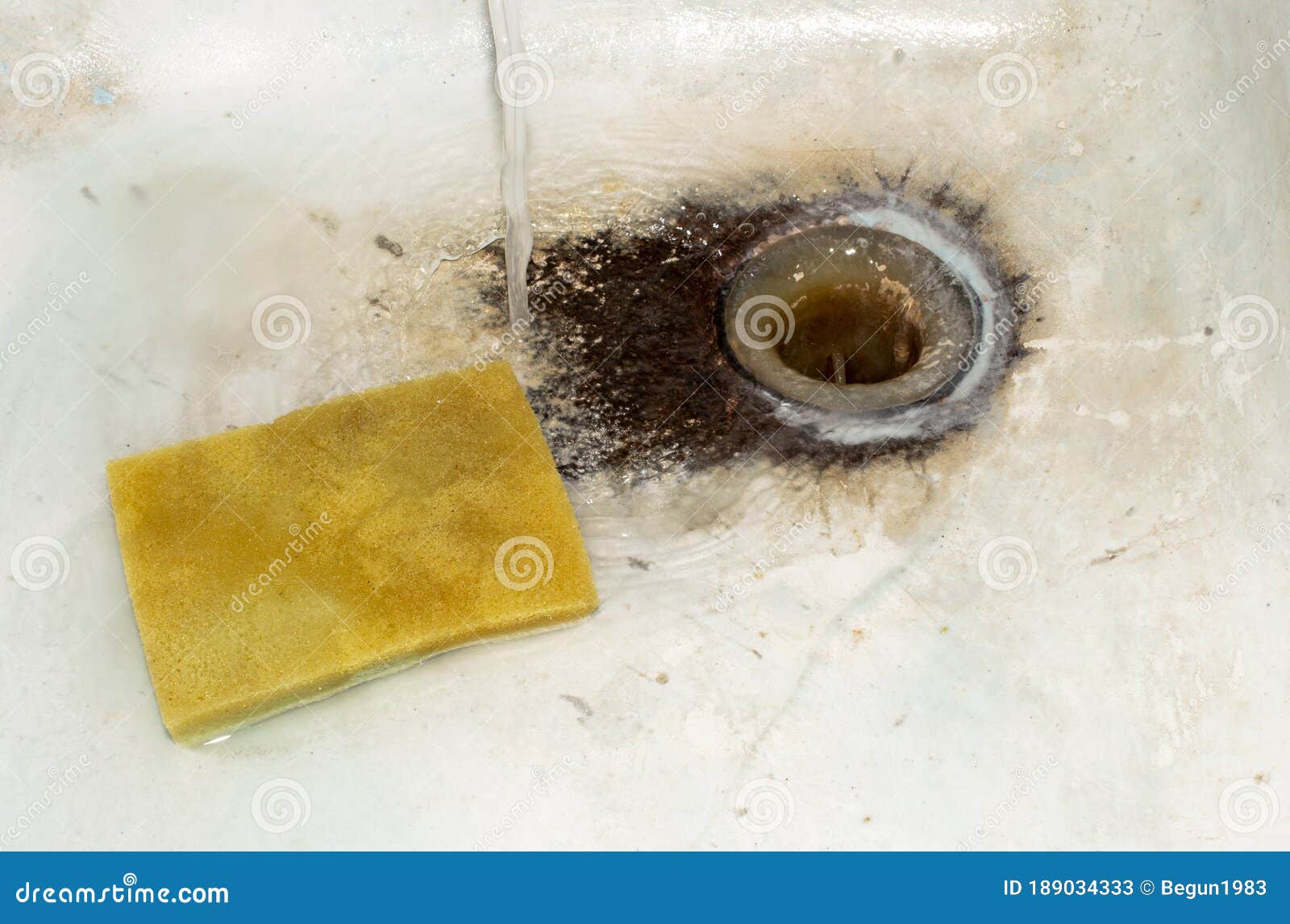 An old cast-iron sink. stock image. Image of plumbing - 189034333