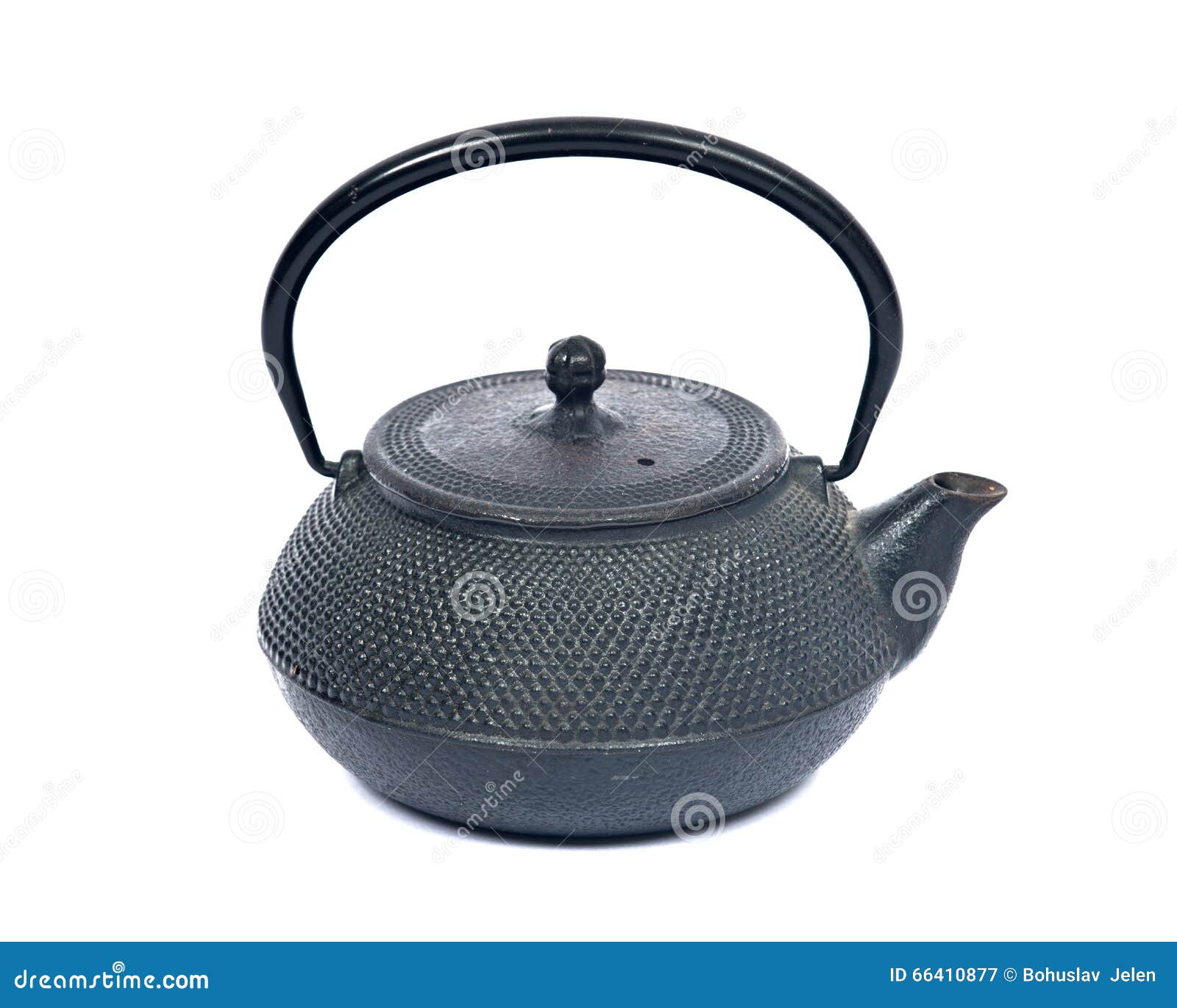 Old cast iron tea pot stock image. Image of object, modern 66410877