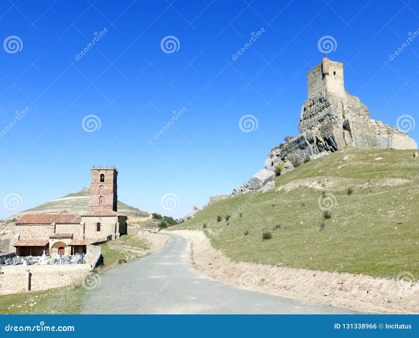 old castle in atienza, spain