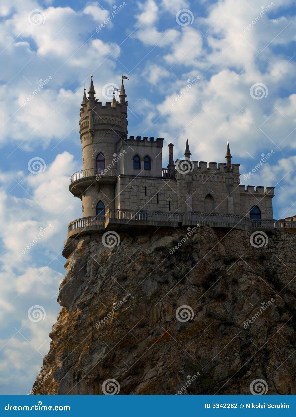 old castle on cliff