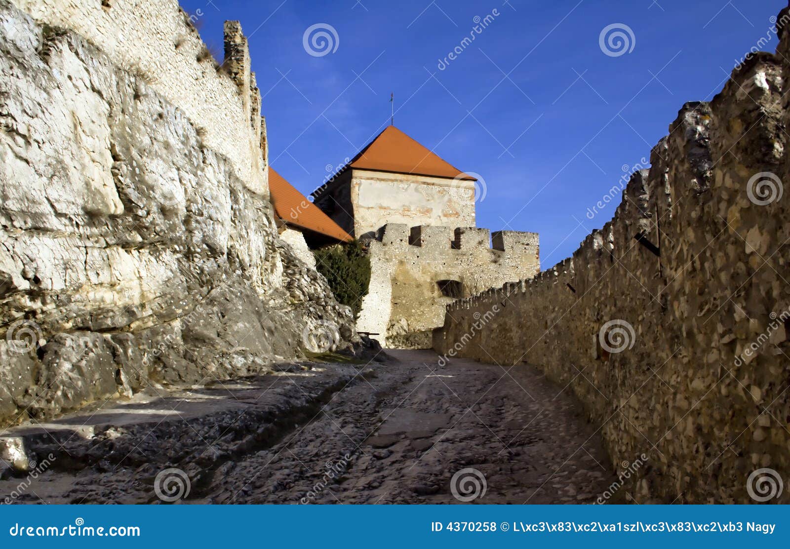 old castle walls and battlements