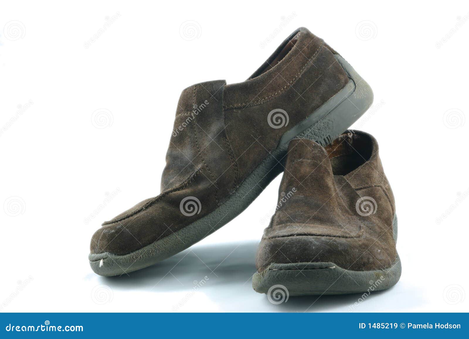 Old casual shoes stock image. Image of wornout, footwear - 1485219