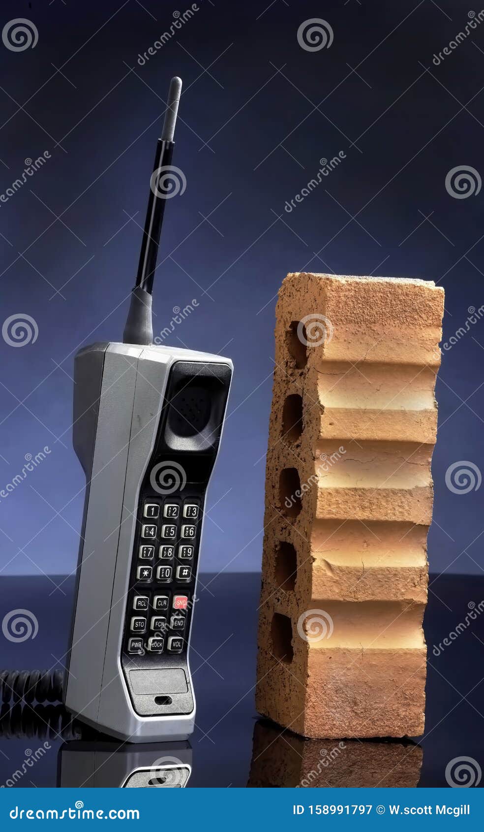 Old Brick Cell Phone stock image. Image of communication - 158991797