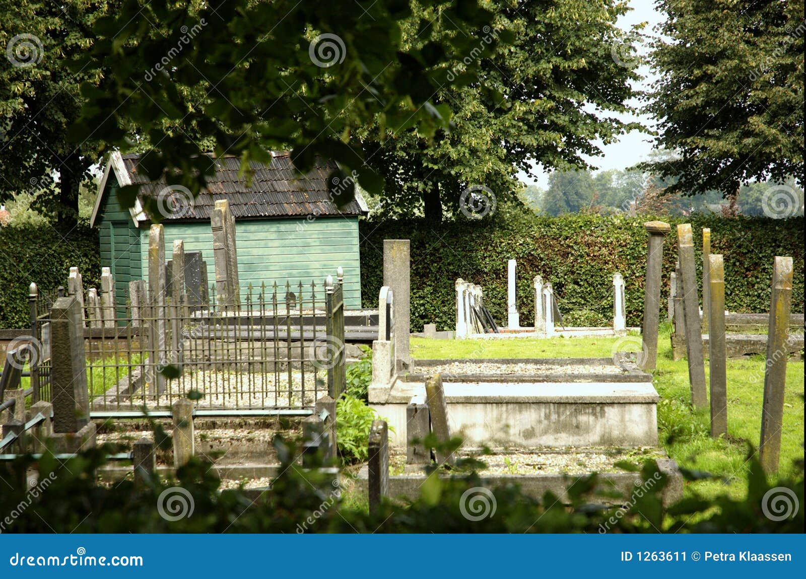 Old cemetery stock image. Image of grass, peaceful, tombstones - 1263611